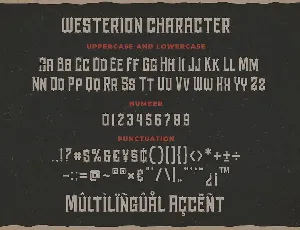 Westerion a Vintage Display Font