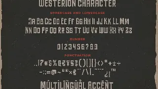 Westerion a Vintage Display Font