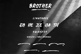 Brother - Brush Font