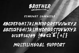 Brother - Brush Font