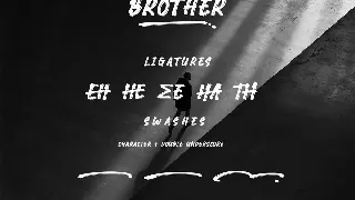 Brother - Brush Font