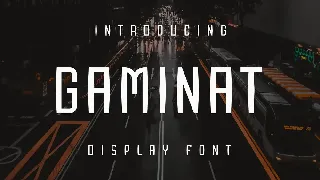 Gaminat font