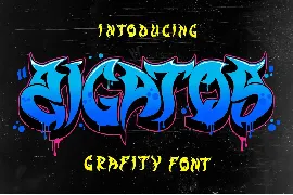 Zigatos - Strong Graffiti Font