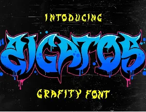 Zigatos - Strong Graffiti Font