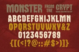 Monster from the Crypt font