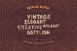 Roman Black - 8 Display Fonts