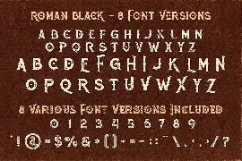 Roman Black - 8 Display Fonts