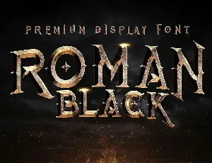 Roman Black - 8 Display Fonts