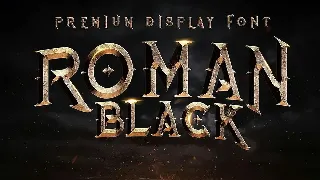 Roman Black - 8 Display Fonts