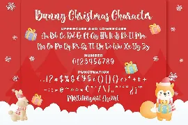 Bunny Christmas Cute Script Font