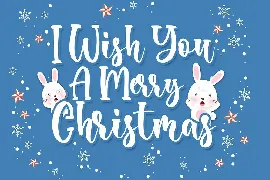 Bunny Christmas Cute Script Font