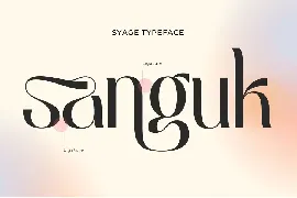 Syage - Logo font