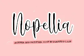 Nopellia font