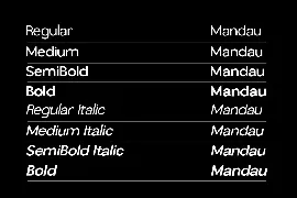 Mandau Sans  Serif Font  Family