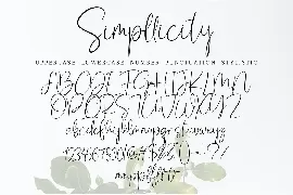 Simpllicity font