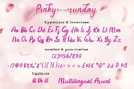 Pinky Sunday - script Font