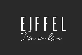 Eiffel in love font