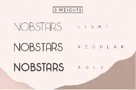 Nobstars font