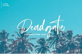 Deadgate Brush font