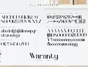 Waranty-Elegant Serif Font