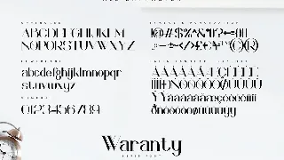 Waranty-Elegant Serif Font