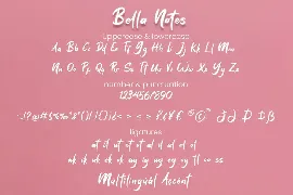 Bella Notes - Handwritten Font