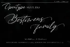 Bestowens Family font