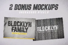 Blocklyn Font Family + Mockups