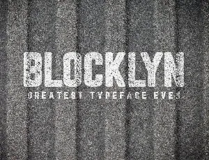 Blocklyn Font Family + Mockups