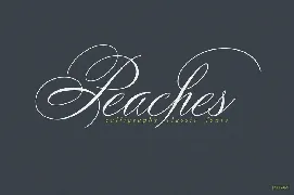 Peaches font