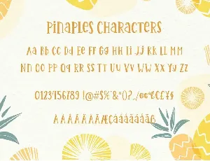 Pinaples font