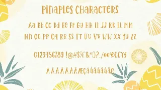 Pinaples font