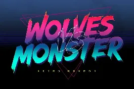 Wolves Vs Monster - Retro Horror Font