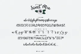 Sweet Mia modern calligraphy font