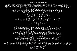 Hugehito Brush font