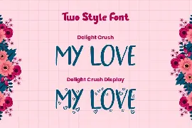 Delight Crush - Display Font