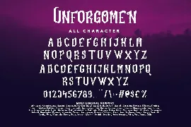 Unforgomen Blackletter Display Font