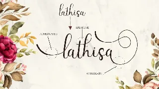 Latisha - New Elegant Modern Script font