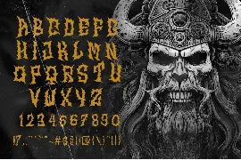 NORDIKS Metal Horror Blackletter Font