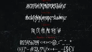 Black House - Horror Font Display