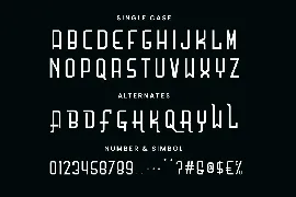 Woxelita Qlochair Sans Techno Display Font