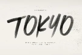 Tokyo Brush & SVG Font