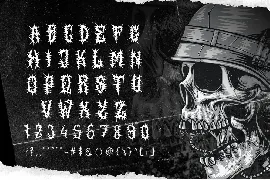 SALVOR Metal Horror Blackletter Font