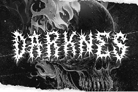 SALVOR Metal Horror Blackletter Font