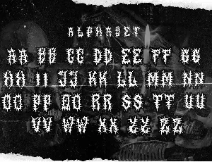 SALVOR Metal Horror Blackletter Font