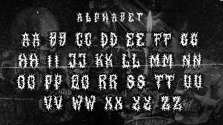 SALVOR Metal Horror Blackletter Font