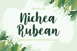 Nichea Rubean font