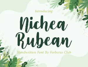 Nichea Rubean font