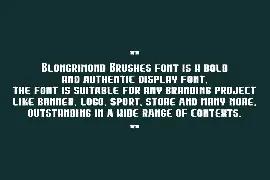 Blongrimond Brushes font