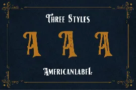 American Label font